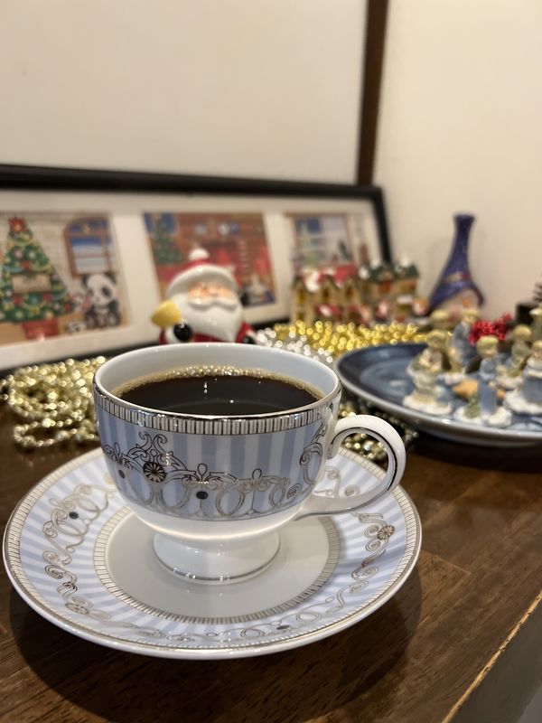 クリスマスモードのコーヒータイム