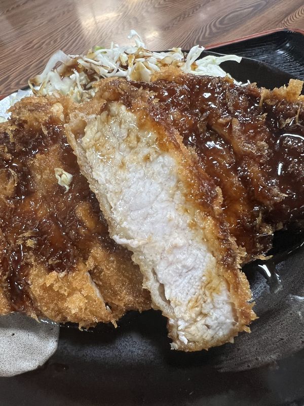 ロースカツの断面