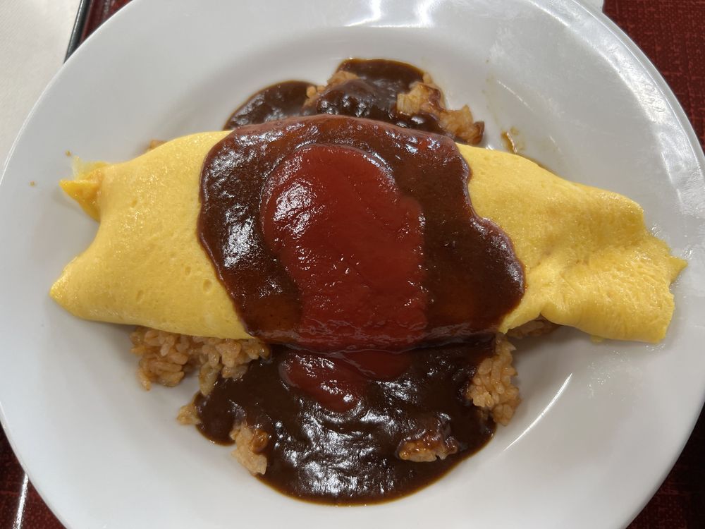 幸手市いこい食堂のオムライス